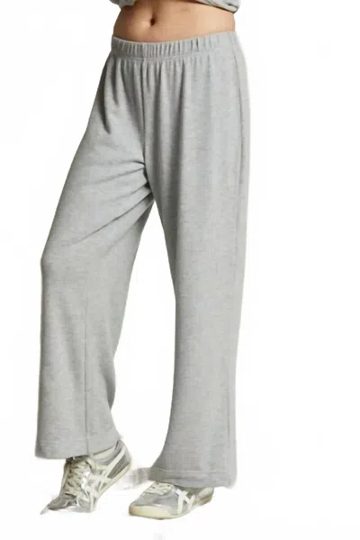 Perfectwhitetee Marcie Brushed Sweater Jersey Pull On Pants In Heather Grey In Gray