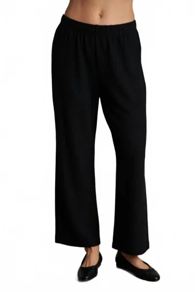 Perfectwhitetee Marcie Straight Leg Pants In True Black