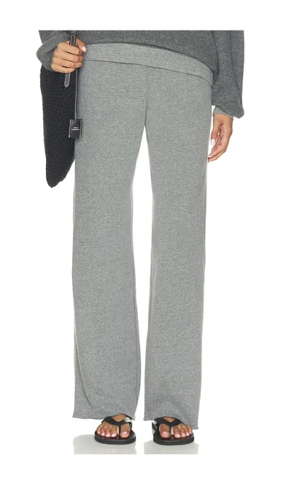 Perfectwhitetee Marley Inside Out Fleece Pant In Gray