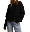Perfectwhitetee Mayer Inside-out Fleece Sweatshirt In True Black In Black