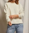 Perfectwhitetee Mayer Reverse Fleece Crewneck Sweatshirt In Sugar In White