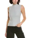 Perfectwhitetee Mel Mock Neck Tank In Gray
