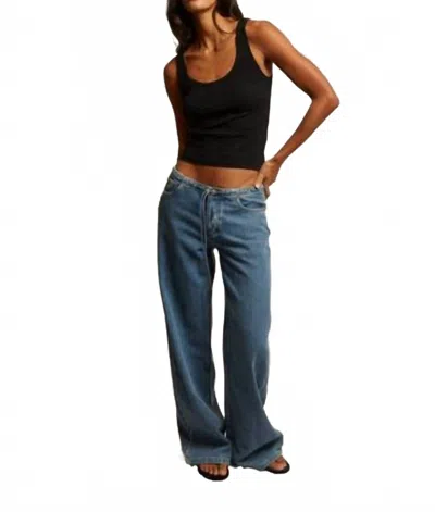 Perfectwhitetee Mia Fine Variegated Rib Tank In True Black