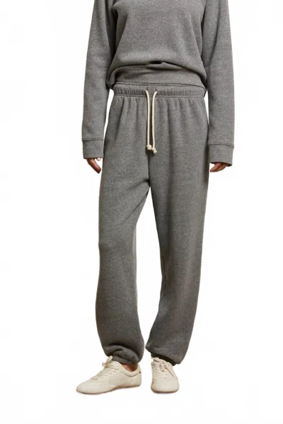 Perfectwhitetee Michelle Fleece Jogger In Dark Heather Grey In Gray