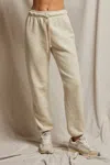 Perfectwhitetee Michelle Fleece Jogger In Oatmeal In White