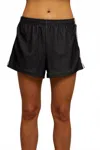 Perfectwhitetee Mikayla Pull Shorts In Navy/bright Ivory In Black