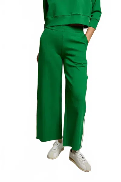 Perfectwhitetee Mikos Stripe Wide Leg Pant In Grass In Green