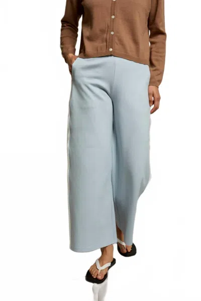 Perfectwhitetee Mikos Travel Pants In Power Blue