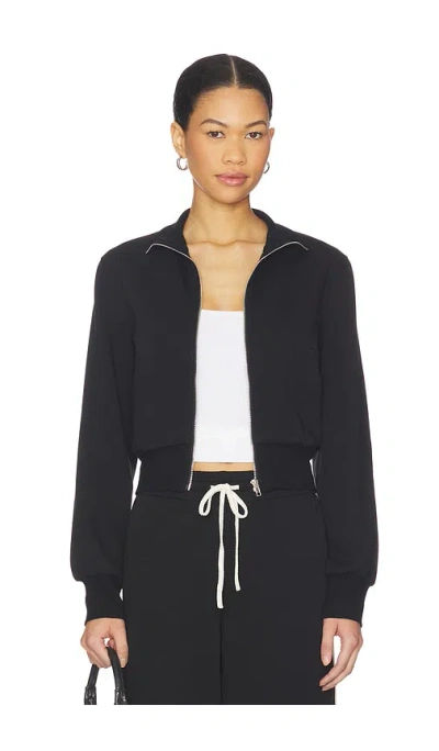 Perfectwhitetee Milana Travel Track Jacket In Black
