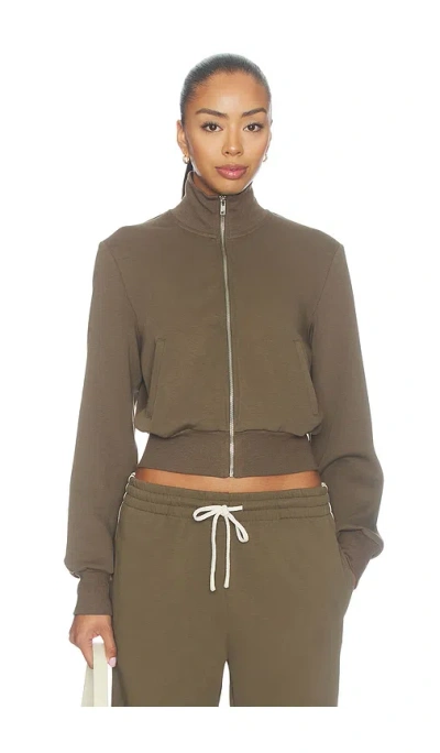 Perfectwhitetee Milana Travel Track Jacket In Gray