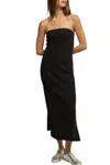 Perfectwhitetee Nadine Blondie Strapless Dress In Black In Black