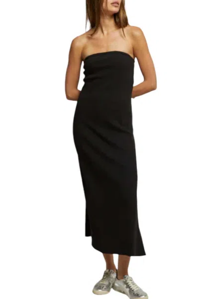 Perfectwhitetee Nadine Blondie Strapless Dress In Black