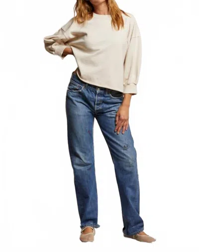 Perfectwhitetee Niall Fleece Pullover Sweatshirt In Sugar In Multi