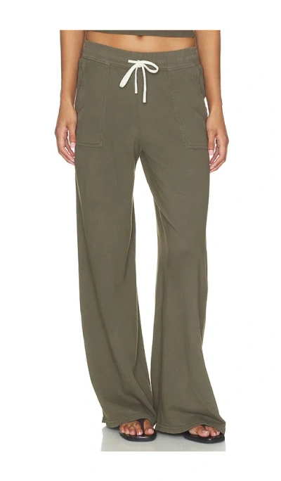 Perfectwhitetee Noa Pocket Pant With Drawcord In Green