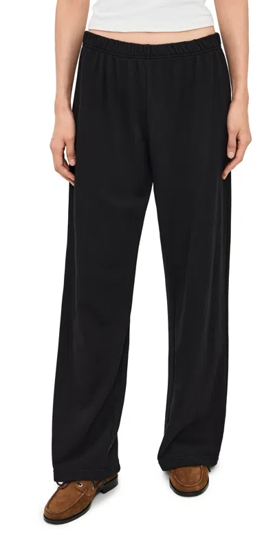 Perfectwhitetee Nora French Terry Pants True Black In Multi