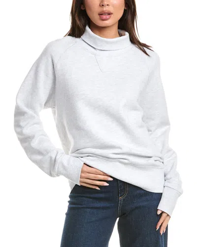 Perfectwhitetee Oversized Turtleneck Sweatshirt In Gray