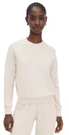 Perfectwhitetee Palmer Beach Fleece Long Sleeve Sugar In Neutral