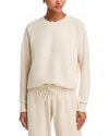 Perfectwhitetee Palmer Beach Fleece Long Sleeve Sweatshirt In Neutral