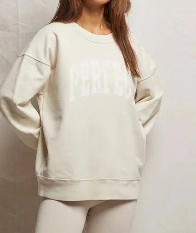 Perfectwhitetee Perfect Sweatshirt In Sugar