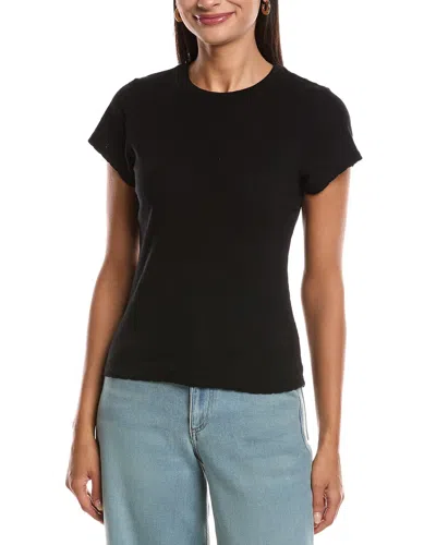 Perfectwhitetee Pointelle Baby T-shirt In Black