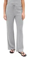 Perfectwhitetee Pointelle Sleep Pant Heather Grey In Gray