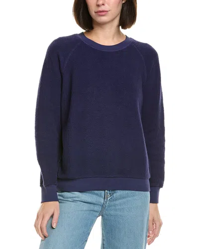 Perfectwhitetee Reverse Fleece Sweatshirt In Blue