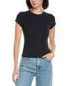 Perfectwhitetee Ribbed Baby T-shirt In Black