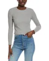 Perfectwhitetee Ribbed Structured T-shirt In Gray