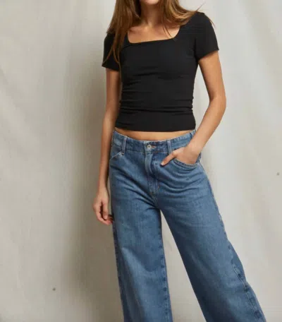 Perfectwhitetee Rikki Tee In True Black