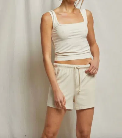 Perfectwhitetee Riri 90's Jersey Tank In Sugar