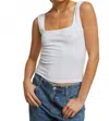 Perfectwhitetee Riri Jersey Tank Top In White In White