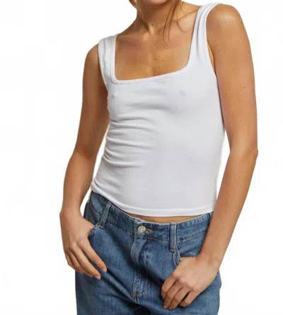 Perfectwhitetee Riri Jersey Tank Top In White