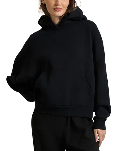 Perfectwhitetee Rory Brushed Heavy Fleece Drop Shoulder Hoodie In Black