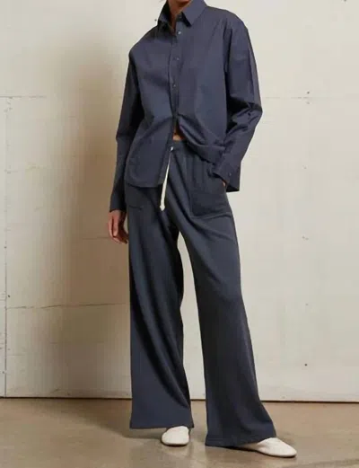 Perfectwhitetee Rosanna Sweatpants In Night In Blue
