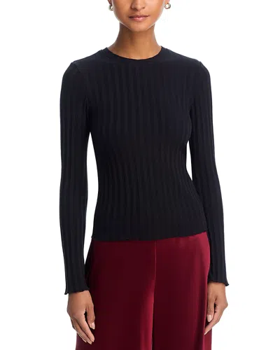 Perfectwhitetee Rowe Long Sleeve Tee In Blue