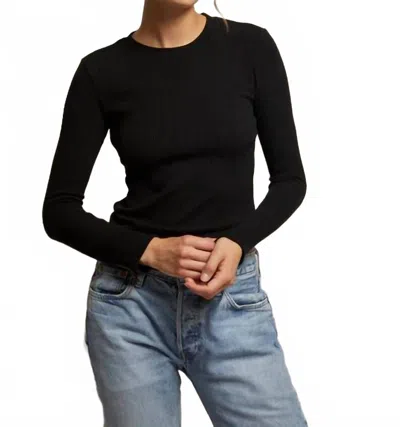 Perfectwhitetee Tyler French Terry Pullover Sweatshirt In True Black