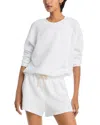 Perfectwhitetee Sami Summer Boucle Sweatshirt In White In White