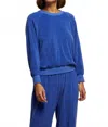 Perfectwhitetee Saylor Reverse Loop Terry Sweatshirt In Blue In Blue