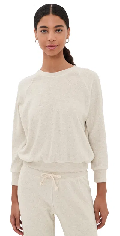 Perfectwhitetee Saylor Terry Sweatshirt Oatmeal In Brown