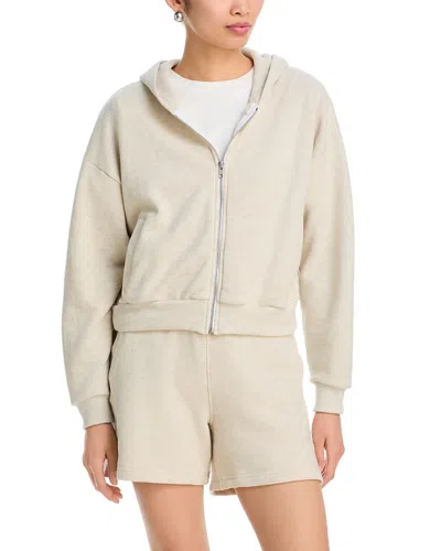 Perfectwhitetee Sean French Terry Zip Hoodie In Brown