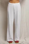Perfectwhitetee Shane Full Length Waffle Pant In White