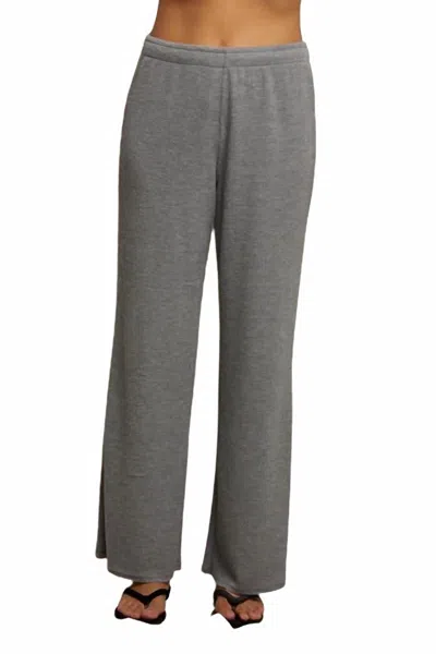 Perfectwhitetee Shane Waffle Pants In Heather Grey In Gray