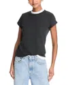 Perfectwhitetee Sheryl Baby Tee In Black