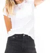 Perfectwhitetee Sheryl Recycled Cotton Baby Tee In White In White