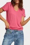 Perfectwhitetee Short Sleeve Hendrix Tee In Peony In Pink