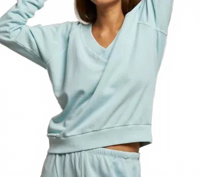 Perfectwhitetee Sinead Sweatshirt In Iced Aqua In Green