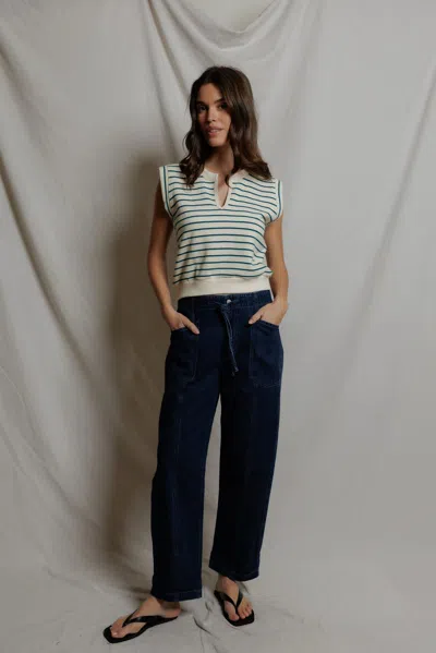 Perfectwhitetee Sloane Stripe In Multi