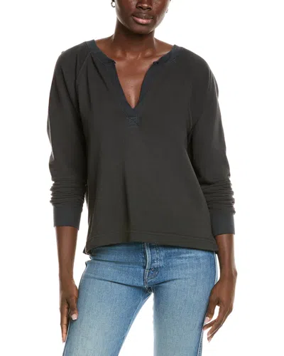 Perfectwhitetee Slub French Terry Pullover In Black
