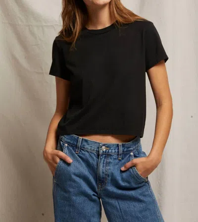 Perfectwhitetee Springsteen Cotton Tee In True Black