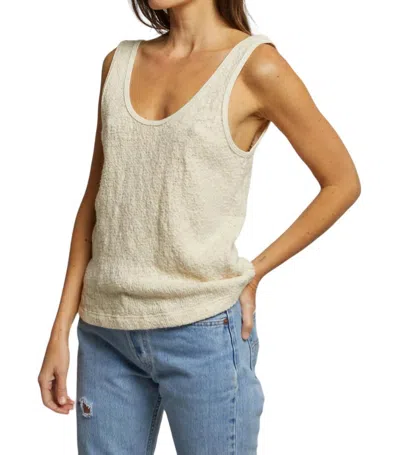 Perfectwhitetee Stacey Tank Top In Natural In White